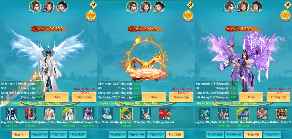 Sức mạnh tăng cường từ ảo hóa game Tam Giới H5