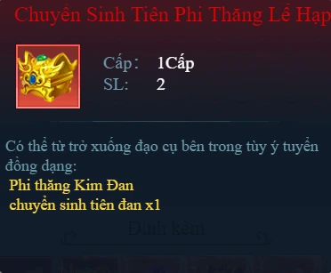 Chuyển Sinh Tiên Phi Thăng Lễ Hạp