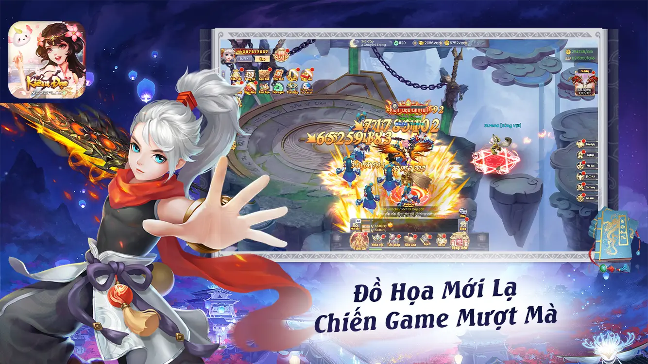 Đồ họa siêu đẹp trong game Kiếm Đạo H5, giúp chơi game mượt mà hơn