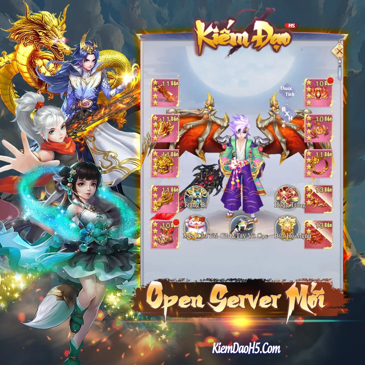 Khai Mở Server Mới S118 Game Kiếm Đạo H5