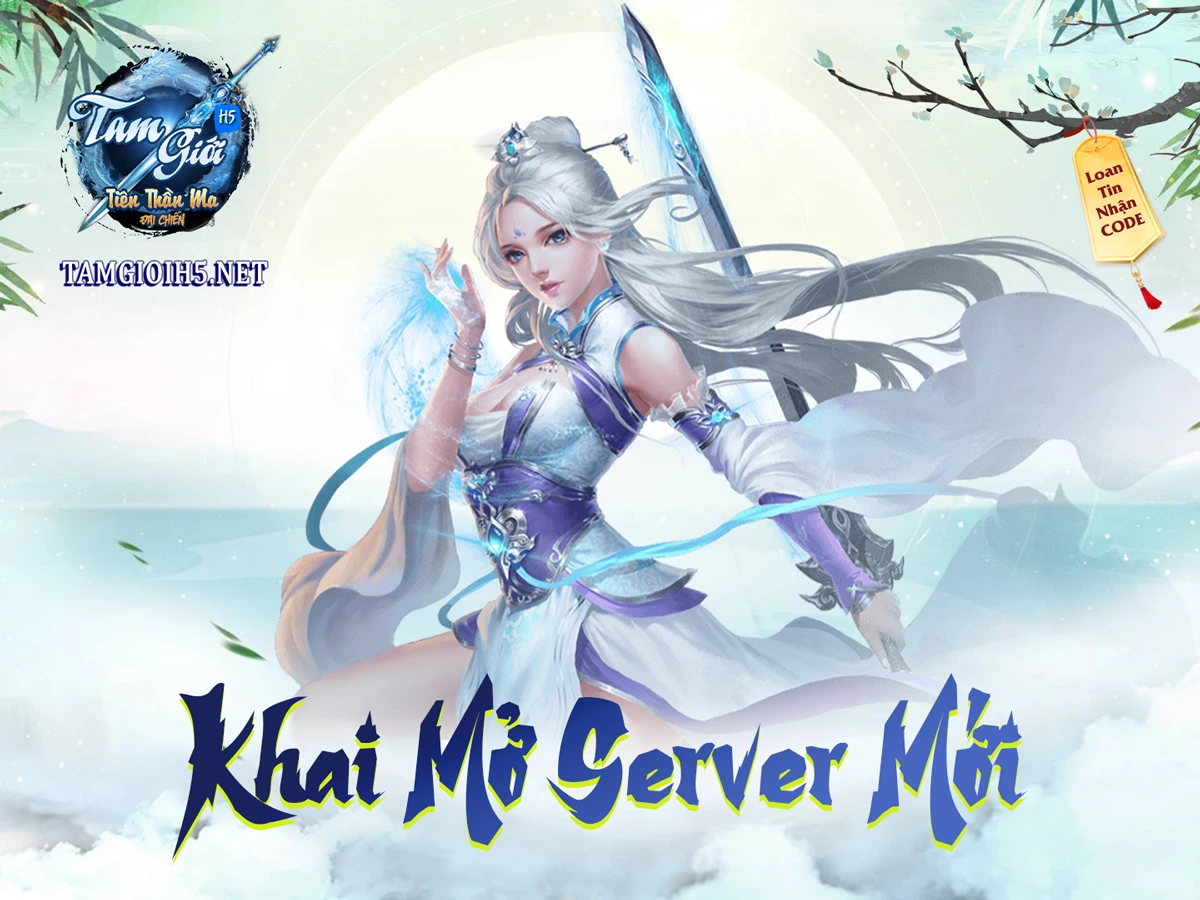 Sự kiện loan tin nhận Code VIP Server Mới Game Tam Giới H5