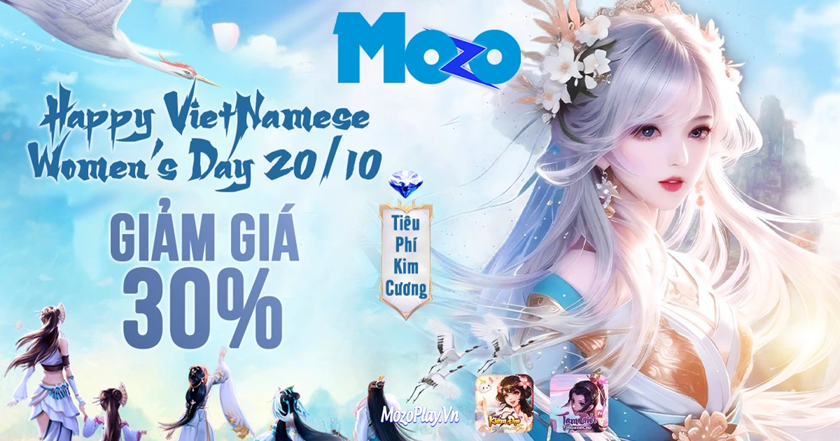 Mừng Ngày Phụ Nữ Việt Nam 20/10 - Giảm giá 30%